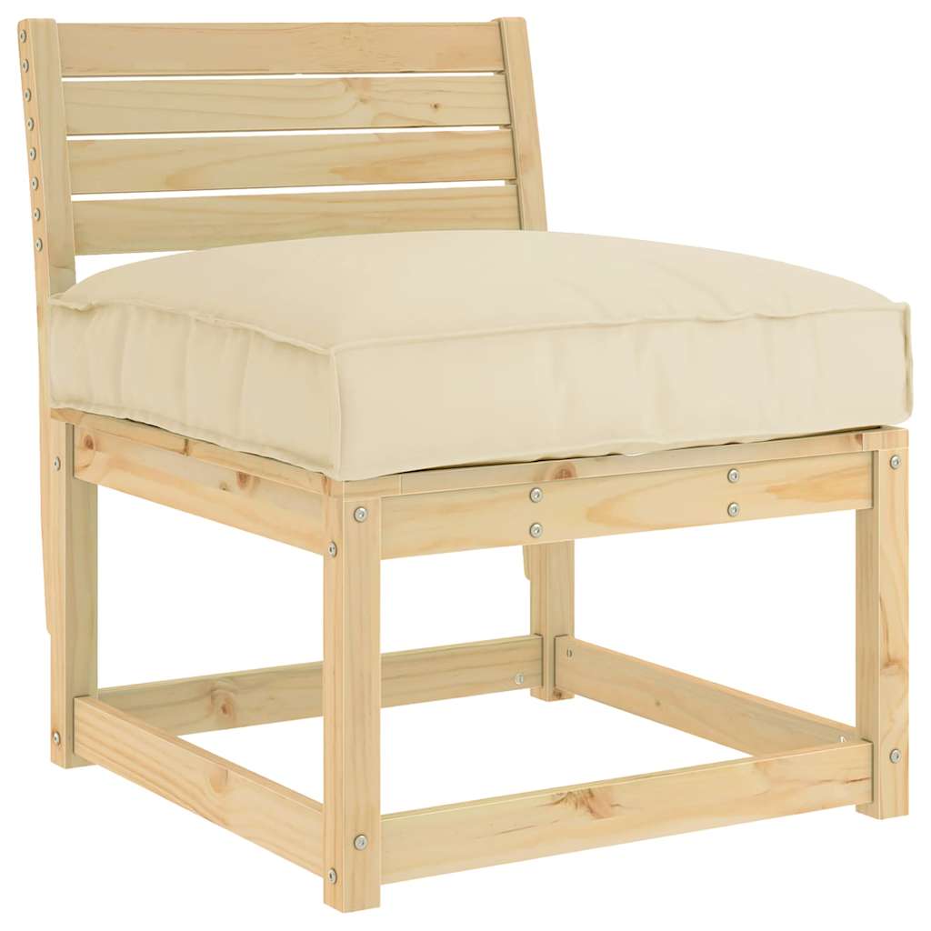 Pallet Cushion for suitable for Seat Beige 70 x 70 x 12 cm